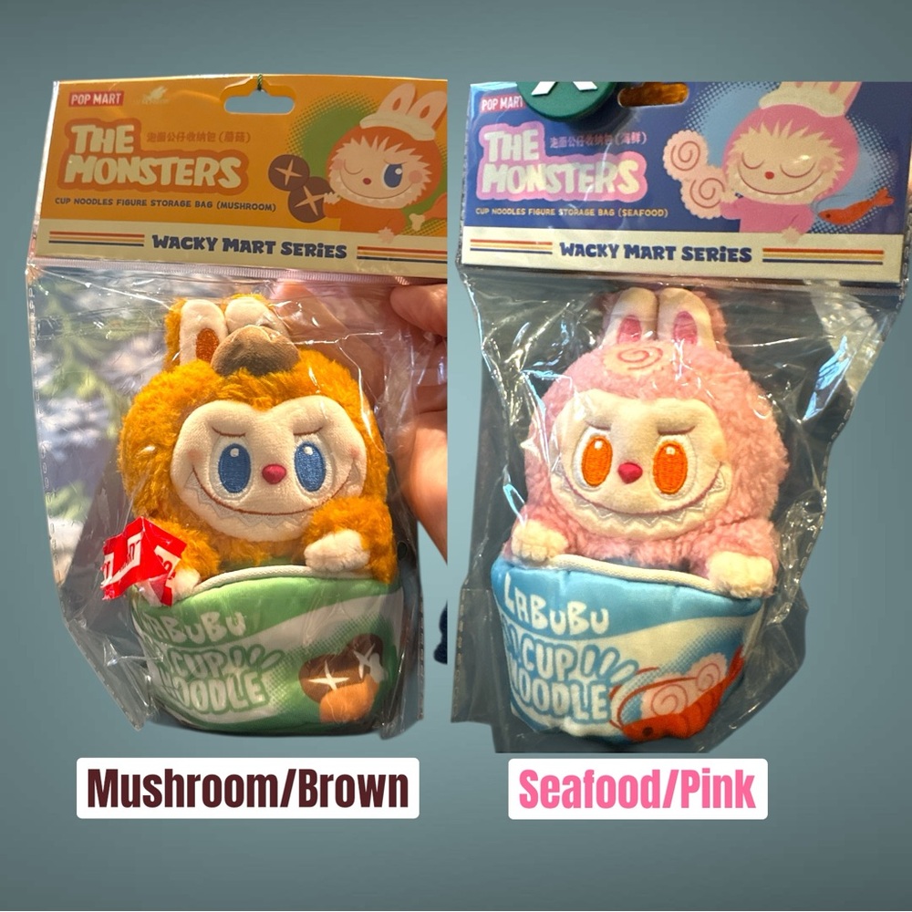 The Monsters Wacky Mart Series Plush Set - Brown and Pink